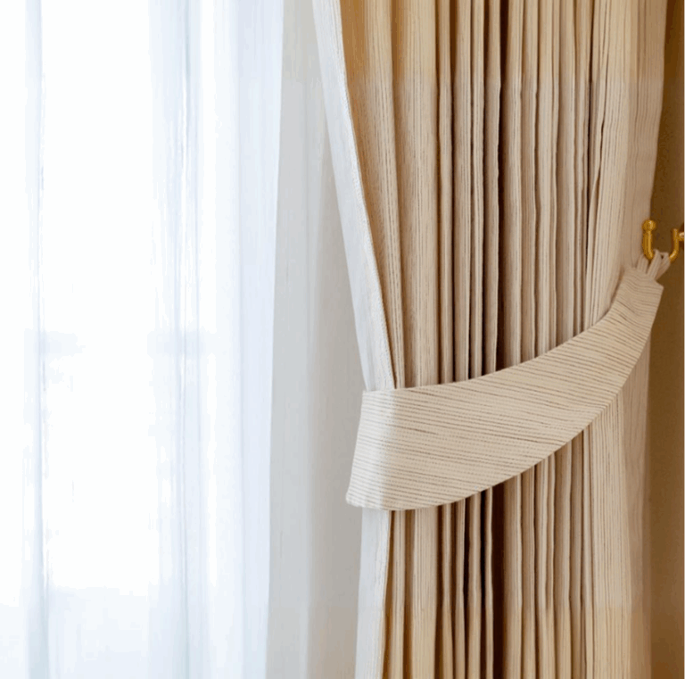 Polyester yarn creates curtains that are wrinkle-free, colorfast, and easy to care for—ideal for stylish, low-maintenance window treatments with lasting appeal.